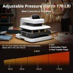 HTVRONT Auto Heat Press Machine for Custom T-Shirts