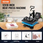 VEVOR 12x10in Clamshell Heat Press Machine