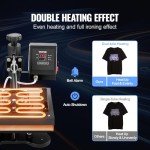 VEVOR 12x10in Clamshell Heat Press Machine