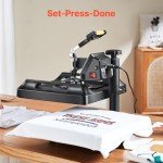 VEVOR 8-in-1 Heat Press Machine Combo 15x15 Inch
