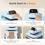 HTVRONT Auto Heat Press Machine for Custom T-Shirts