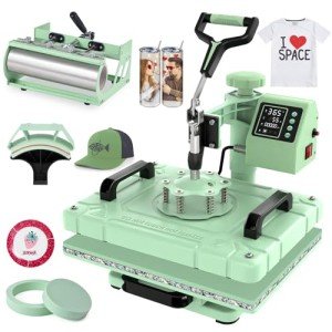 5-in-1 Heat Press Machine for T-Shirts & Tumblers
