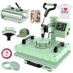 5-in-1 Heat Press Machine for T-Shirts & Tumblers