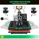 5 in 1 Heat Press Machine - 12x15 inch Combo