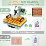 5-in-1 Heat Press Machine for T-Shirts & Tumblers