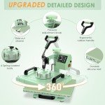 5-in-1 Heat Press Machine for T-Shirts & Tumblers