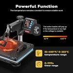 VIVOHOME 5-in-1 Swing Away Heat Press Machine