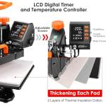 AKEYDIY 8-in-1 Heat Press Machine for DIY Projects