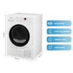 Midea Heat Pump Dryer, 8kg, 16 Programmes