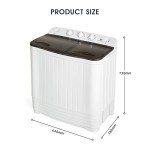 Compact Twin Tub Washer & Spin Dryer Combo