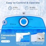 GiantexUK Portable Mini Washing Machine with Spin Dryer