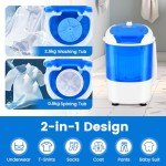 TANGZON 2-in-1 Portable Mini Washing Machine