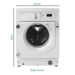 9kg 1400rpm White Built-in Washer