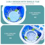 COSTWAY Portable 2-in-1 Mini Tub Washer Spin Dryer
