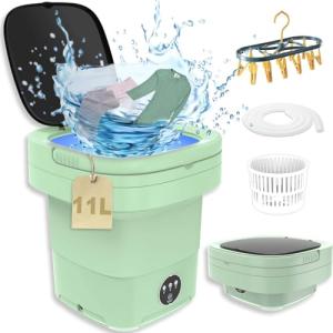 Portable 2-in-1 9L Laundry Mini Washing Machine, Foldable