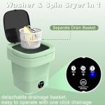 Portable 2-in-1 9L Laundry Mini Washing Machine, Foldable