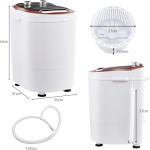 CLIPOP Portable Mini Washing Machine with Spin Dryer