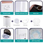 CLIPOP Portable Mini Washing Machine with Spin Dryer