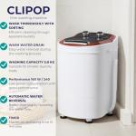 CLIPOP Portable Mini Washing Machine with Spin Dryer