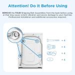 Midea Freestanding Washer Dryer with Health Guard - White