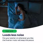 White 7kg Washing Machine with 1400 rpm