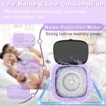 Portable 2-in-1 Mini Foldable Washer with Drain Basket