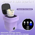 Portable 2-in-1 Mini Foldable Washer with Drain Basket