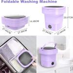 Portable 2-in-1 Mini Foldable Washer with Drain Basket