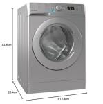 Indesit Built-In Washing Machine, 8kg Load, Silver