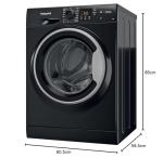 Hotpoint NSWF945CBS Black 9KG 1400RPM Washer