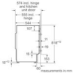 Bosch WIW28502GB 8kg Built-in Washing Machine, Serie 8