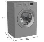 Silver 7kg Freestanding Beko Washer 1400rpm