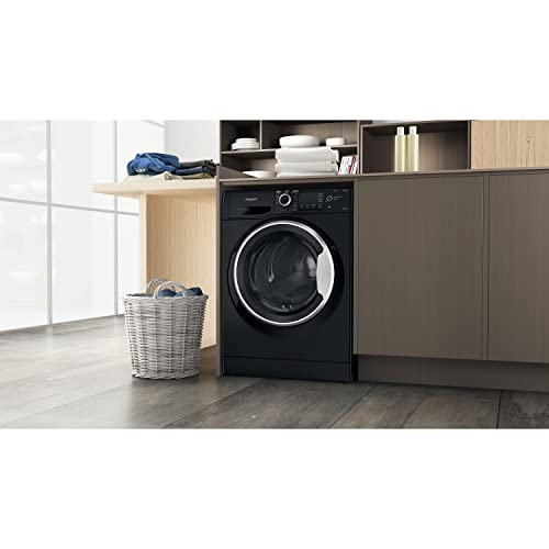 Hotpoint 9/6 kg Freestanding Washer Dryer, Black