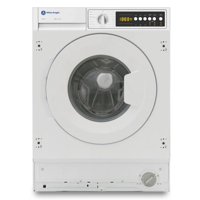White Knight Integrated Washer, 8kg, 1400 Spin, White