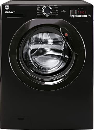 Hoover H3W4102DBBE: Large Capacity Black Washing Machine