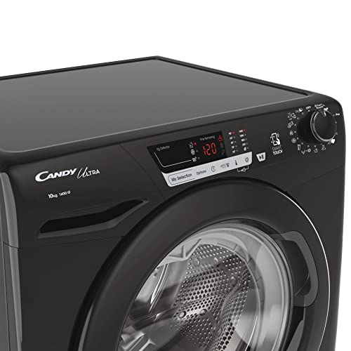Candy Ultra 10kg Freestanding Washing Machine, 1400 rpm, Black