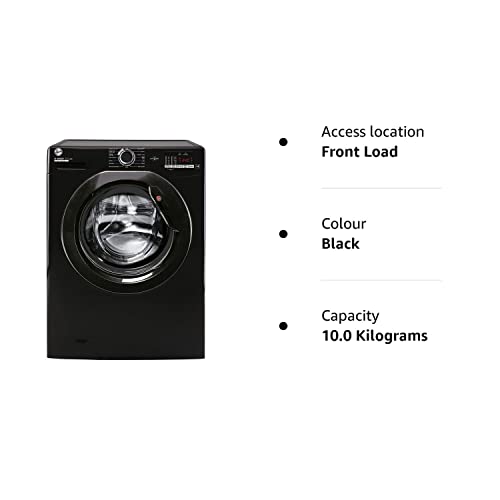 Hoover H-Wash 300 10kg Washing Machine, Black