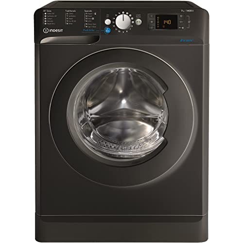 Indesit 7kg 1400RPM Black Washing Machine