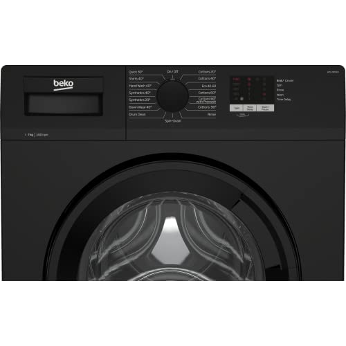 Beko 7kg Black Freestanding Washer - 1400rpm