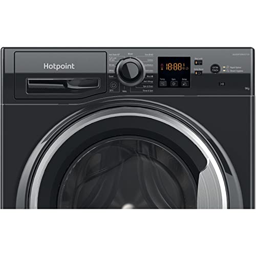 Hotpoint 9kg Black Freestanding Washer 1400rpm
