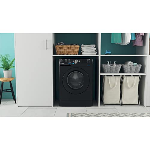 Indesit 7kg 1400RPM Black Washing Machine