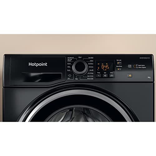 Hotpoint 9kg Black Freestanding Washer 1400rpm
