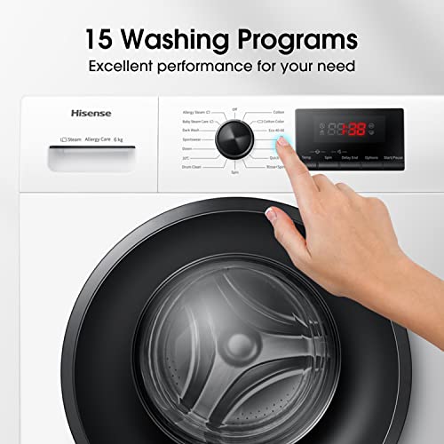 6KG Front Load Washing Machine with 15 Programs