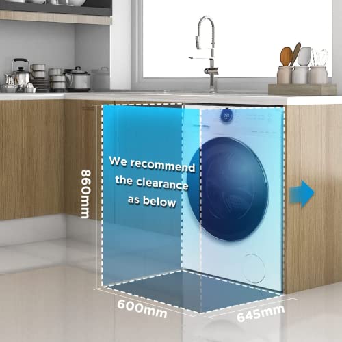 Midea 10kg Freestanding Washing Machine, LED Display, Steam