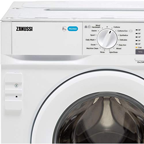 Zanussi Integrated 8kg Washing Machine - White