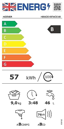 Hoover 9Kg Integrated Smart Washing Machine