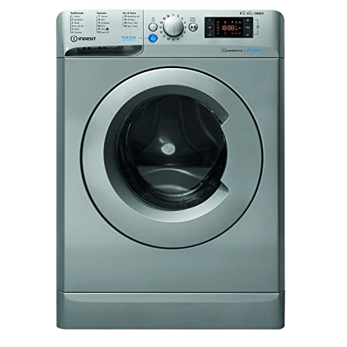 Indesit Freestanding Washer Dryer, 8/6kg, Silver