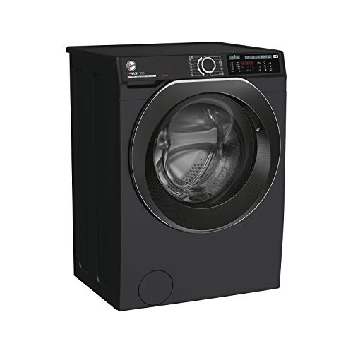 Hoover H-Wash 500 HW412AMBCB Black Washing Machine, Large Capacity