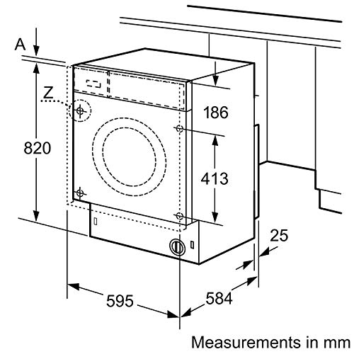 Bosch Built-in Washer Dryer - 7kg wash, 4kg dry