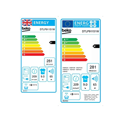 Beko 9kg Freestanding Heat Pump Tumble Dryer - White